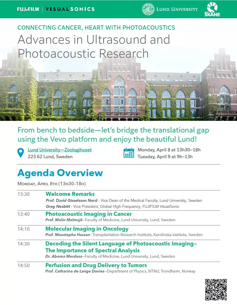Agenda Advances in Ultrasound and Photoacoustic Research.