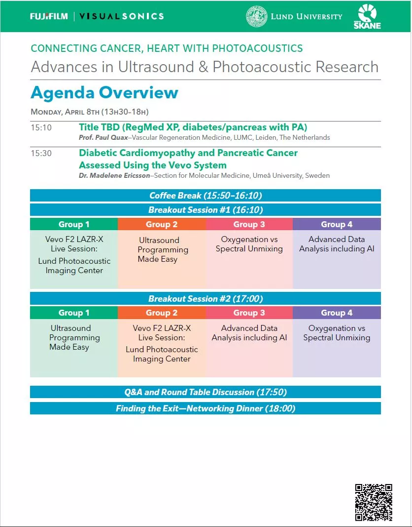 Agenda Advances in Ultrasound and Photoacoustic Research.